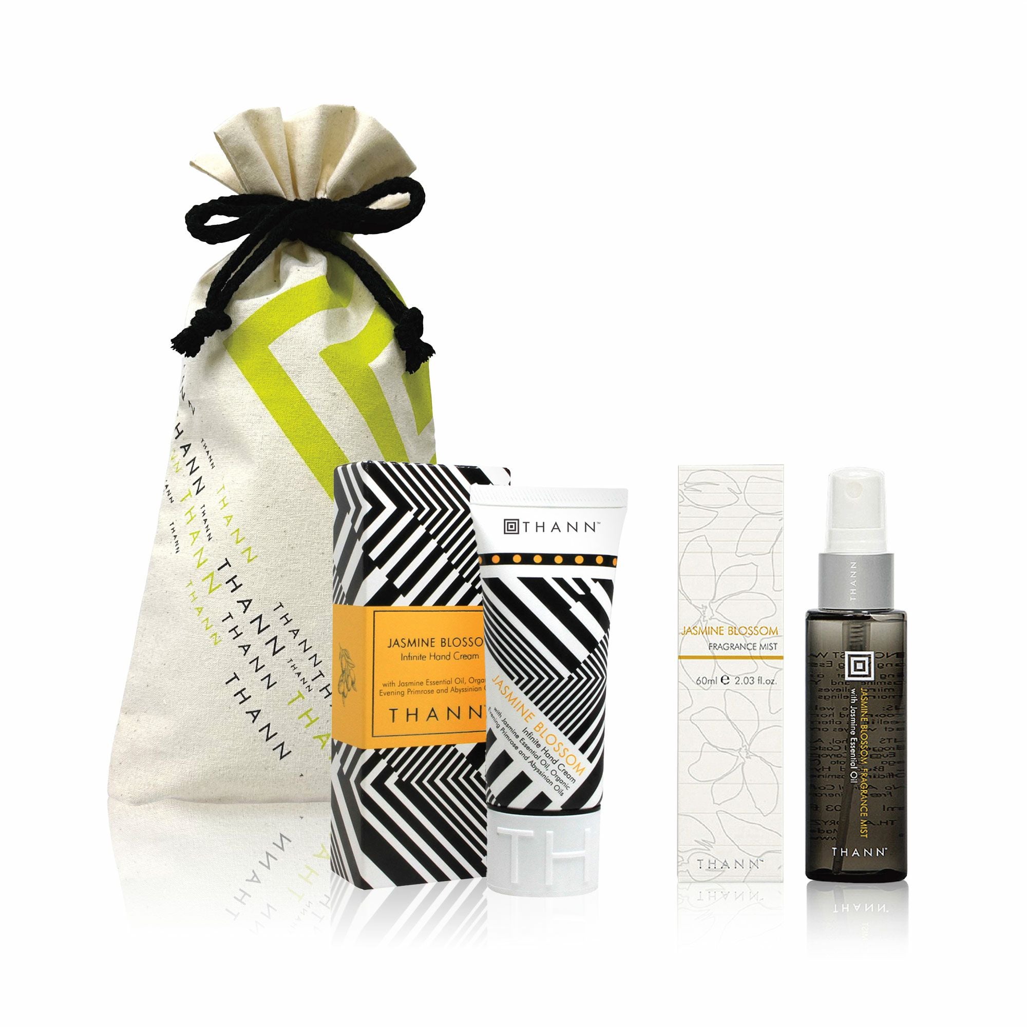 コットン巾着入り】ルームミスト＆ハンドケアセットAW《アロマティック