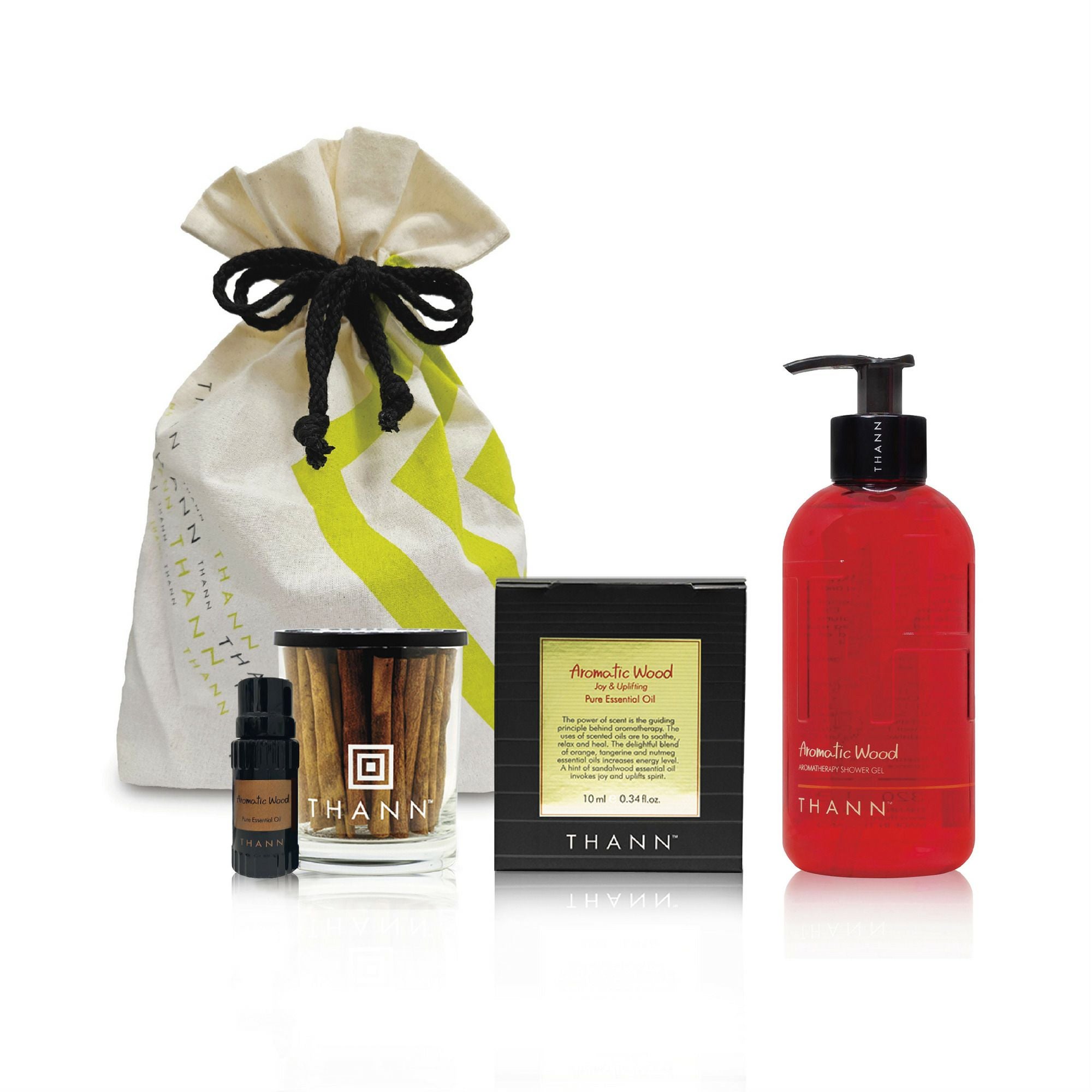 コットン巾着入り】ルームミスト＆ハンドケアセットAW《アロマティック